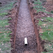 drainline in stone